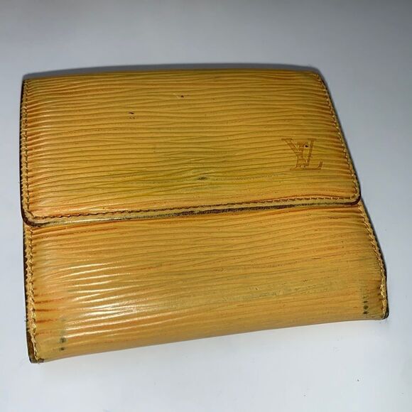 Louis Vuitton Epi Leather Compact Wallet Yellow - Picture 1 of 8